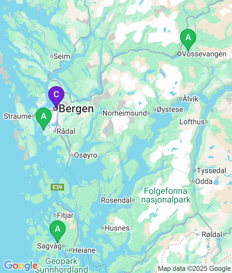 Bergen Available Airport Options